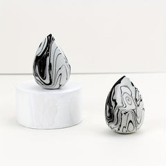 Marbled Makeup Sponges Set - 2pcs Bicolor Beauty Sponge