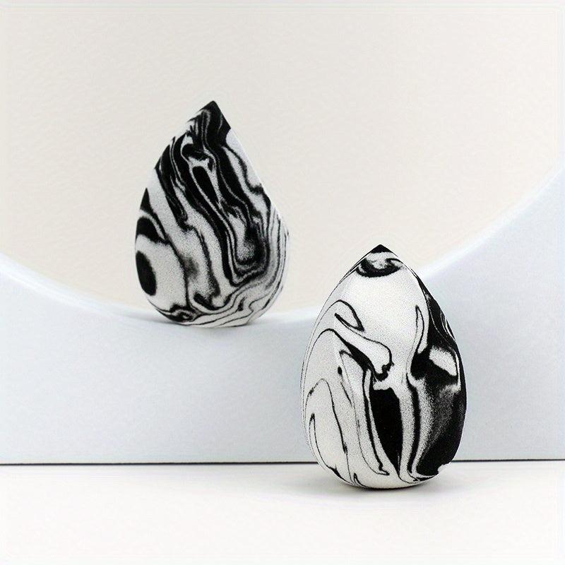 Marbled Makeup Sponges Set - 2pcs Bicolor Beauty Sponge