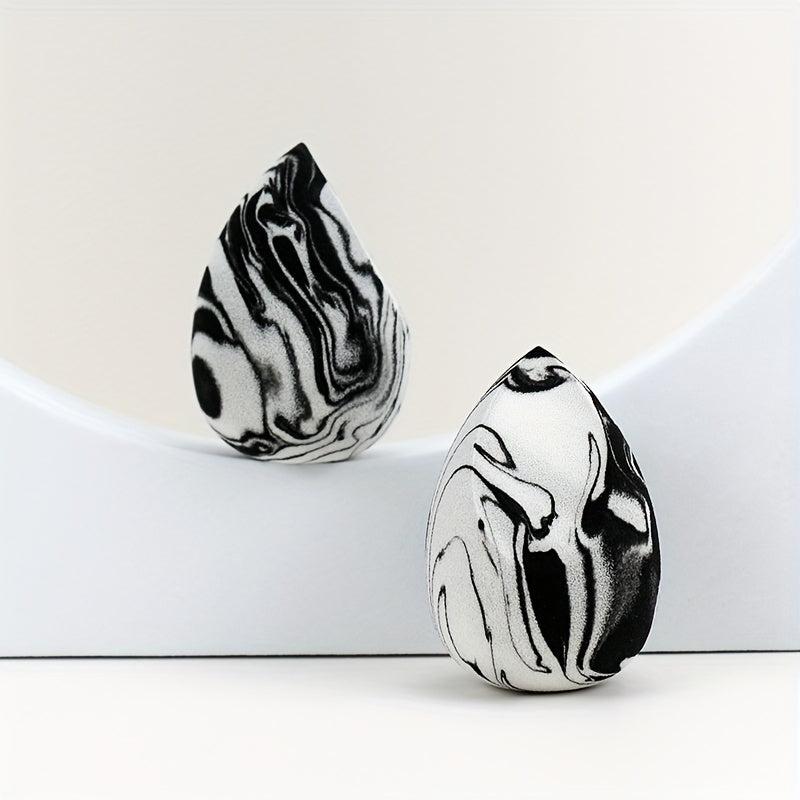 Marbled Makeup Sponges Set - 2pcs Bicolor Beauty Sponge