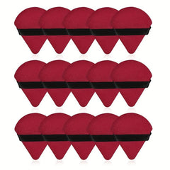 15 Pcs Triangle Powder Puff for Loose Powder & Liquid Makeup