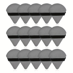 15 Pcs Triangle Powder Puff for Loose Powder & Liquid Makeup