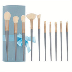 10pcs Soft Makeup Brushes Set for Eye Shadow Foundation Loose Powder