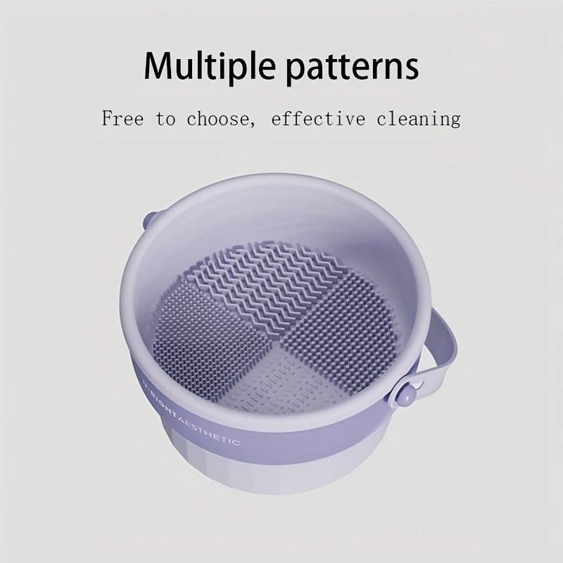Makeup Brush Cleaner Mat Drying Rack Basket