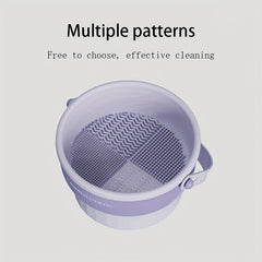 Makeup Brush Cleaner Mat Drying Rack Basket