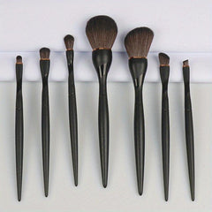 7pcs Makeup Brush Set Soft Synthetic Fiber Anti Slip Handle Foundation Brush