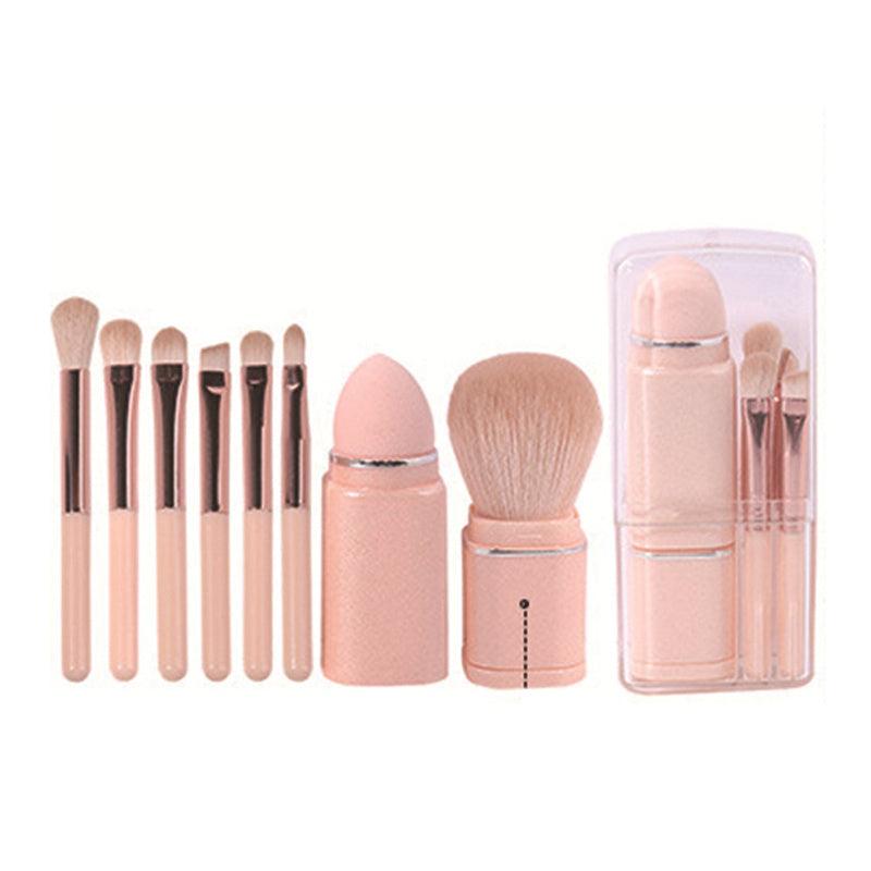 8 in 1 Portable Makeup Brushes Set for Travel & Contouring