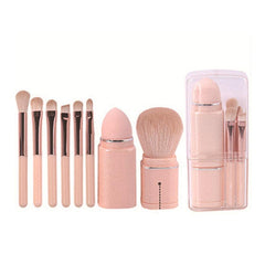 8 in 1 Portable Makeup Brushes Set for Travel & Contouring