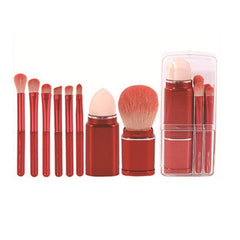8 in 1 Portable Makeup Brushes Set for Travel & Contouring