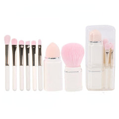 8 in 1 Portable Makeup Brushes Set for Travel & Contouring