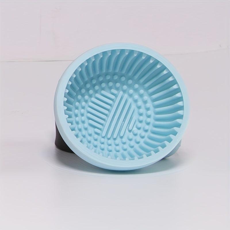 Makeup Brush Cleaner Mat Silicone Scrubber Bowl Brush Washer
