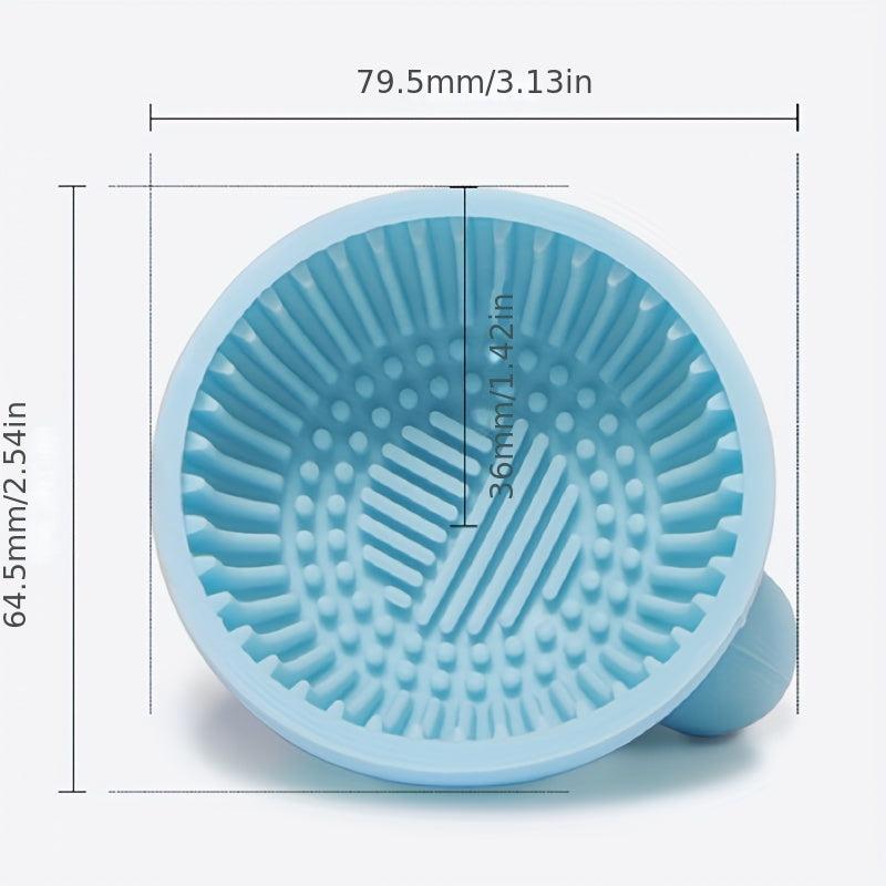 Makeup Brush Cleaner Mat Silicone Scrubber Bowl Brush Washer
