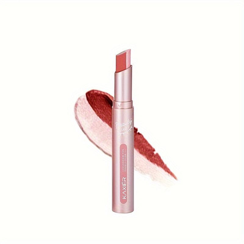 Two Tone Eyeshadow Stick Pearly & Glitter Brown Tone