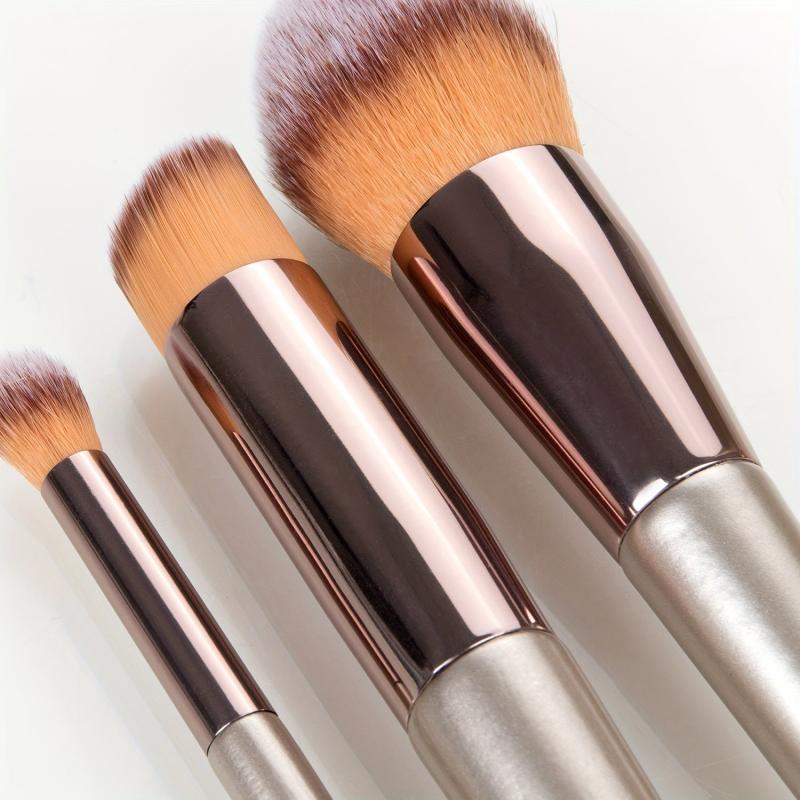 13pcs Makeup Brush & Powder Puff Kit with Storage Bag