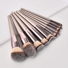 13pcs Makeup Brush & Powder Puff Kit with Storage Bag