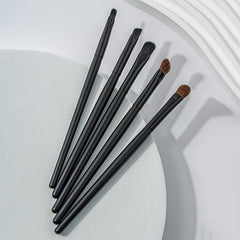 5 Pcs Mini Eye Makeup Brushes Set Smudge Eyeshadow Eyeliner Eyebrow Brush Kit