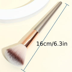 Champagne Thin Handle Loose Powder Brush