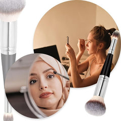 2-in-1 Foundation Concealer Makeup Brush Set