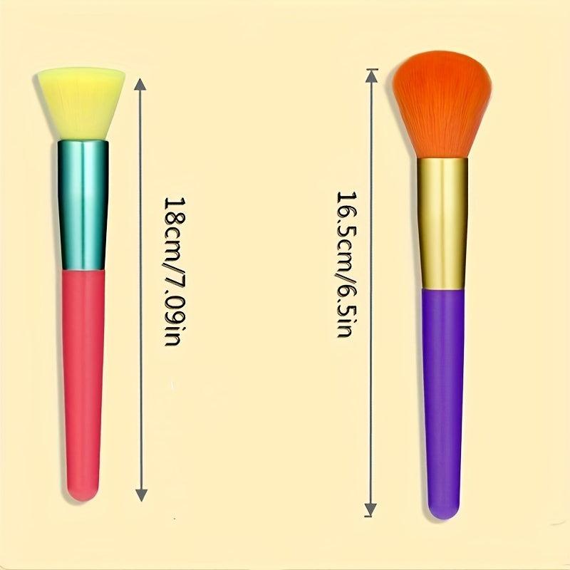 15pcs Makeup Brushes With Candy Storage Bag Set