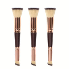 Dual Ended Foundation Brush Oblique Concealer Short Hair Beauty Tool