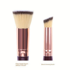 Dual Ended Foundation Brush Oblique Concealer Short Hair Beauty Tool