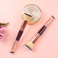 Dual Ended Foundation Brush Oblique Concealer Short Hair Beauty Tool
