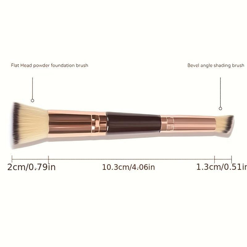 Dual Ended Foundation Brush Oblique Concealer Short Hair Beauty Tool