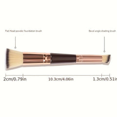 Dual Ended Foundation Brush Oblique Concealer Short Hair Beauty Tool