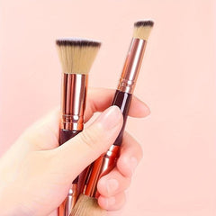 Dual Ended Foundation Brush Oblique Concealer Short Hair Beauty Tool