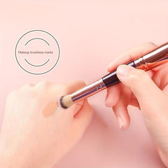 Dual Ended Foundation Brush Oblique Concealer Short Hair Beauty Tool