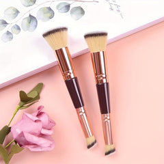 Dual Ended Foundation Brush Oblique Concealer Short Hair Beauty Tool