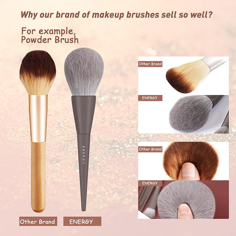 ENERGY Makeup Brushes Synthetic Hair Foundation Powder Eye S