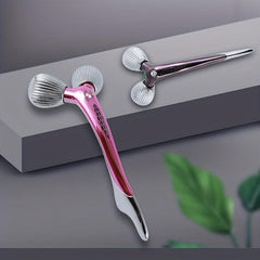 3D Roller Facial Massager Rose Quartz Tool