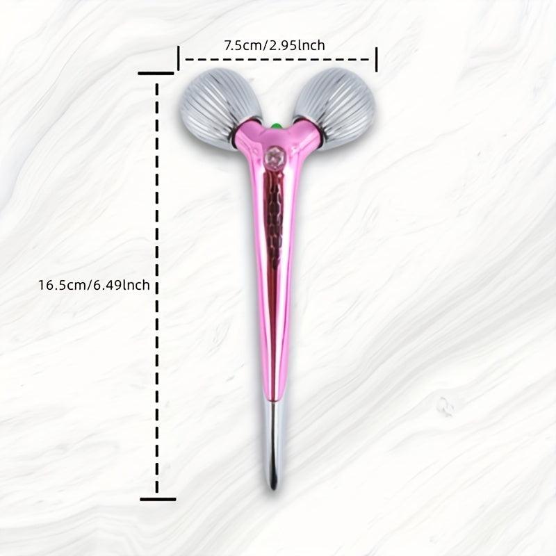 3D Roller Facial Massager Rose Quartz Tool