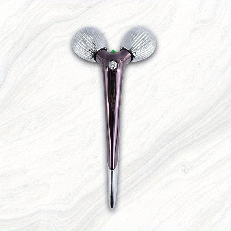 3D Roller Facial Massager Rose Quartz Tool