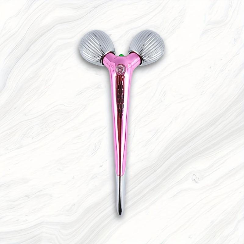 3D Roller Facial Massager Rose Quartz Tool