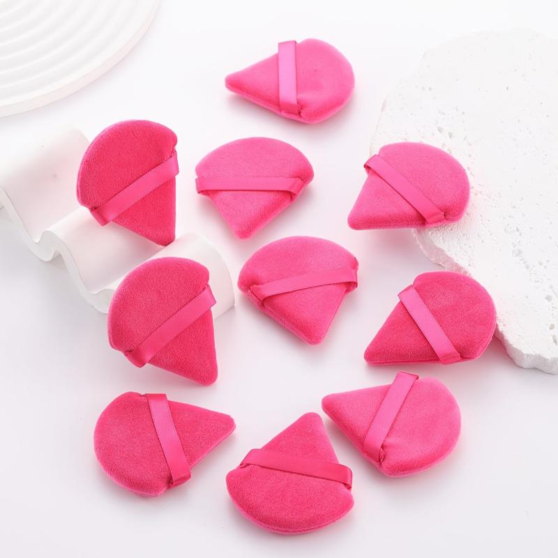 100 Pieces Powder Puff Face Soft Triangle For Loose Powder And Body Powder