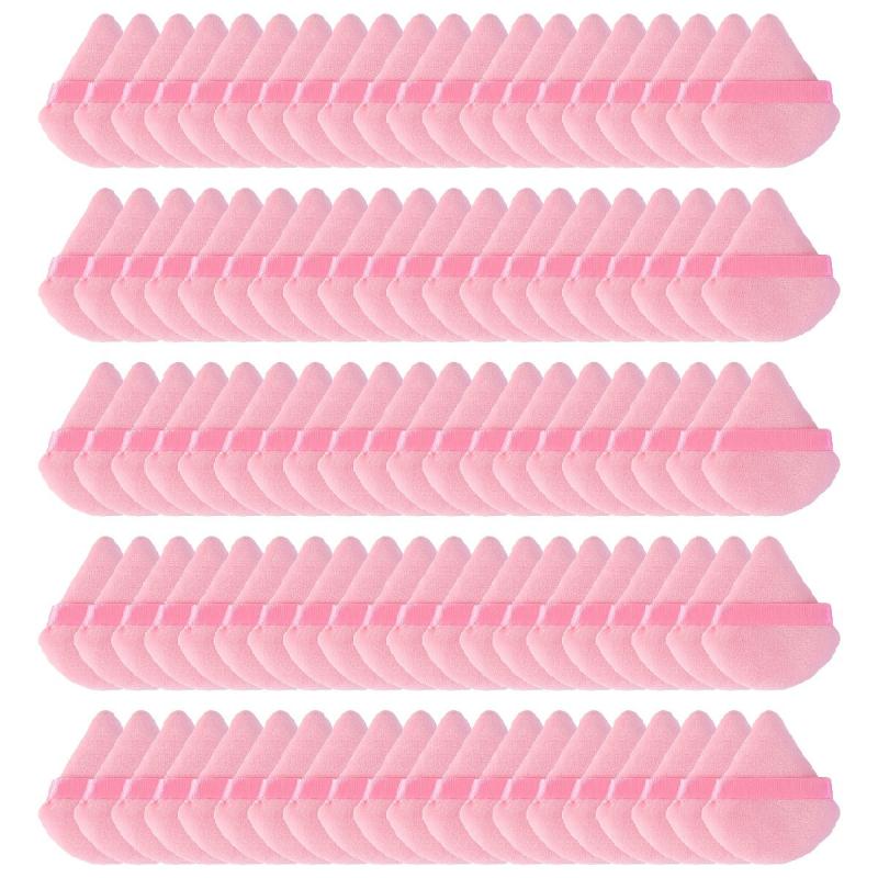 100 Pieces Powder Puff Face Soft Triangle For Loose Powder And Body Powder