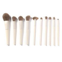 10pcs Makeup Brush Set for Eyeshadow Foundation Blush Powder - Soft and Gentle