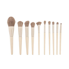 10pcs Makeup Brush Set for Eyeshadow Foundation Blush Powder - Soft and Gentle