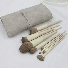 10pcs Makeup Brush Set for Eyeshadow Foundation Blush Powder - Soft and Gentle