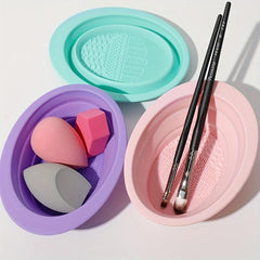 Silicone Makeup Brush Cleaning Mat Scrubber