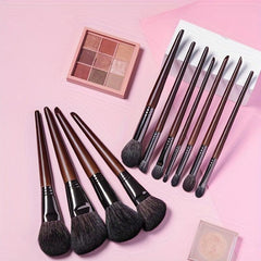 11 PCs Makeup Brushes Set Goat Hair Natural Hair Makeup Brushes Set