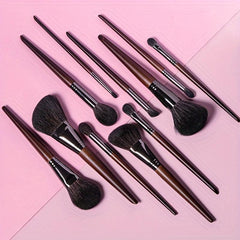 11 PCs Makeup Brushes Set Goat Hair Natural Hair Makeup Brushes Set