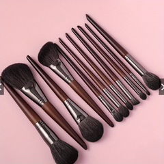 11 PCs Makeup Brushes Set Goat Hair Natural Hair Makeup Brushes Set