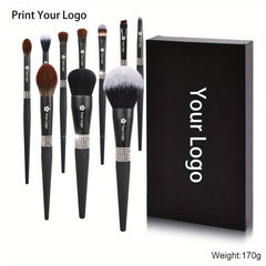 Makeup Brushes 15pcs Crystal Handle Set Kabuki Foundation Blush Powder Brush