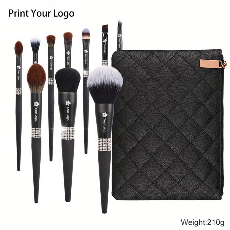 Makeup Brushes 15pcs Crystal Handle Set Kabuki Foundation Blush Powder Brush