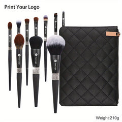 Makeup Brushes 15pcs Crystal Handle Set Kabuki Foundation Blush Powder Brush