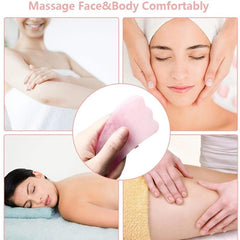 Rose Quartz Jade Roller & Gua Sha Massage Set
