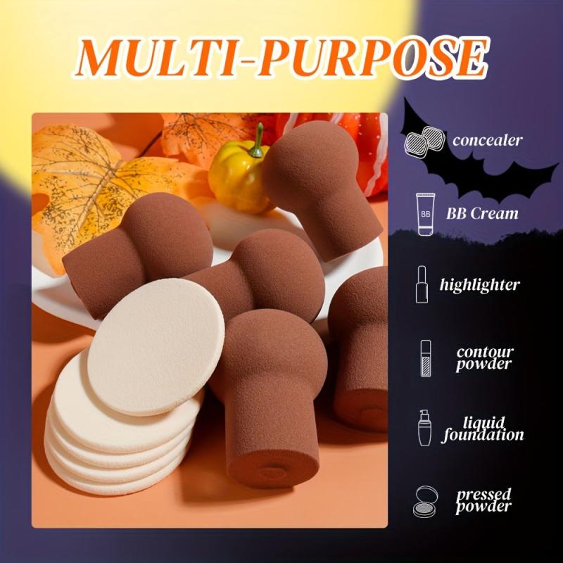 10 Pcs Mushroom Makeup Sponge Air Cushion Puff Set