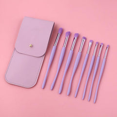 8PCS Professional Makeup Brush Set Lavender